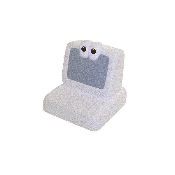 Computer With Eyesight Stress Ball