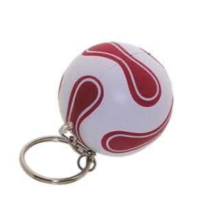 Foam World Cup Soccer Stress Ball with Keychain