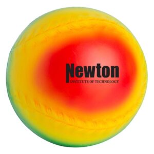 Rainbow Baseball Design Stress Ball