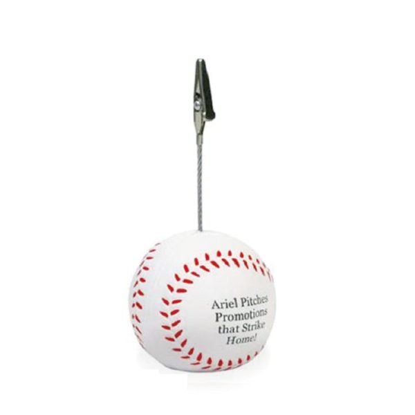 Baseball Base Memo Holder Stress Ball