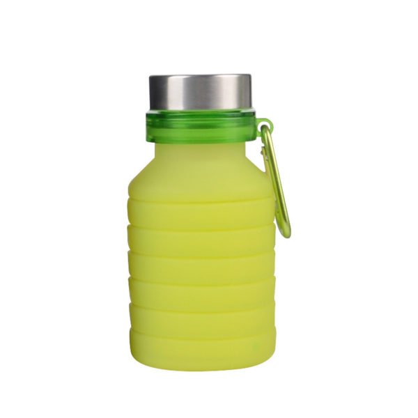 18oz Silicone Portable Travel Water Bottle