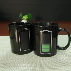 11 oz Battery Sublimation Heat Color Changing Magic Coffee Mug