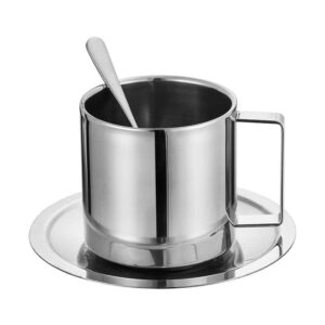 Double Layer Insulated Stainless Steel Coffee Mug Set