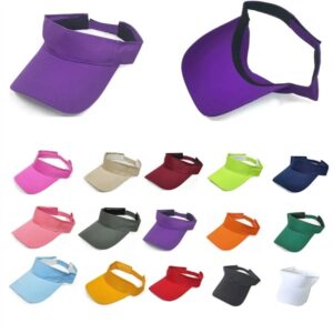 Portable 100% Cotton Sun Visor Hat w/Sandwich Bill