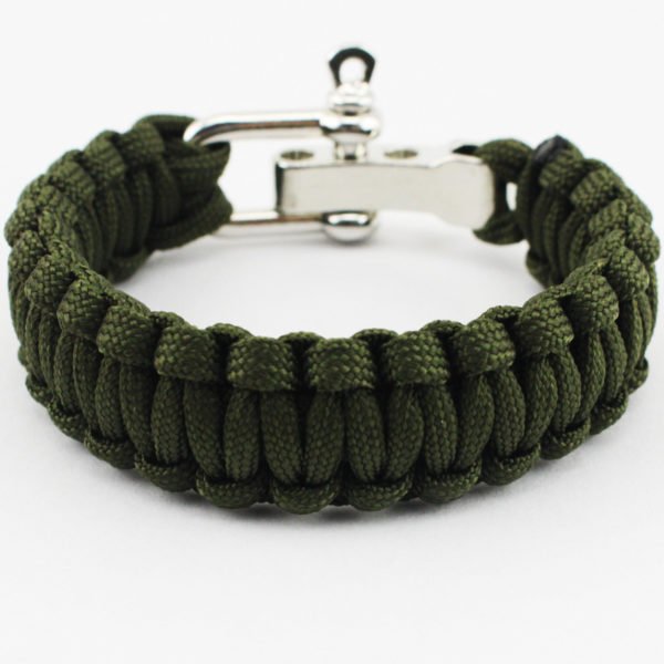 Paracord Bracelet W/ Metal Closure