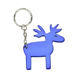 Aluminum Alloy Moose Bottle Opener Keychain
