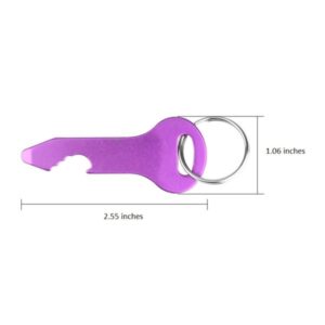 Aluminum Key Shaped Bottle Opener Keychain