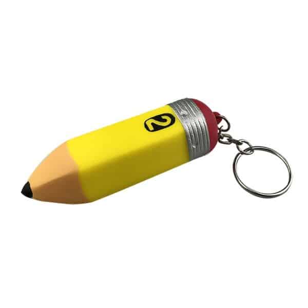 Customizable Squeeze Pencil Keychain Stress Ball