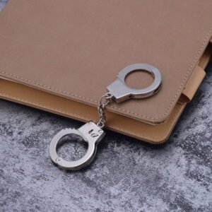 Creative Double-Lock Handcuff Zinc Alloy Keychain
