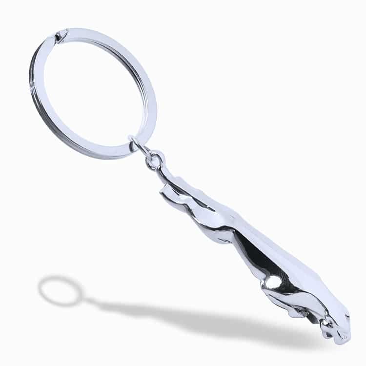 Zinc Alloy Cheetah Keychain Charm