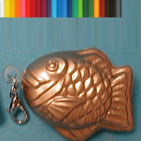 Tasty Fish Cake Stress Ball Keychain