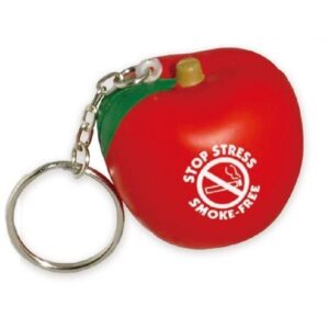 Apple Stress Ball Key Chain