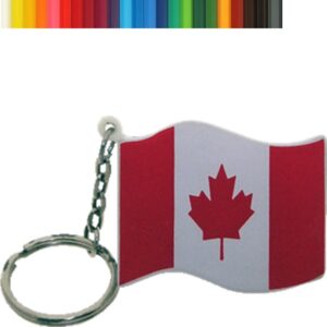 The Canadian Flag Stress Ball Keychain