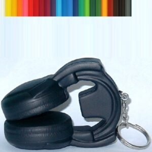Headphones Stress Ball Keychain