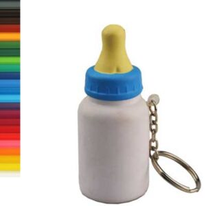 Small Milk Bottle Stress Ball Keychain