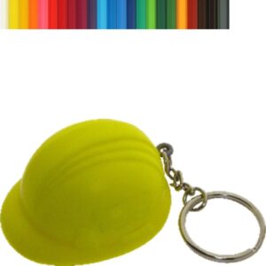 Safety Helmet Stress Ball Keychain