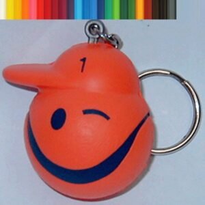 Funny Smiley Man Stress Ball Keychain