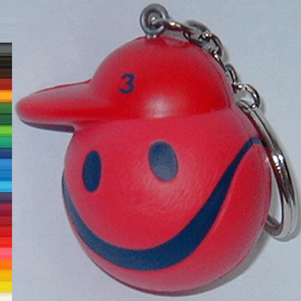 Smiley Man Stress Ball Keychain
