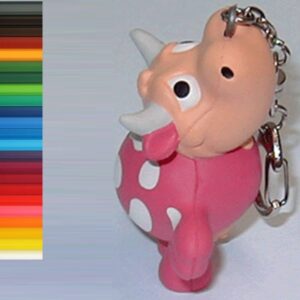 Cute Cow Stress Ball Keychain