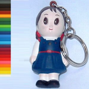 Cute Little Girl Stress Ball Keychain