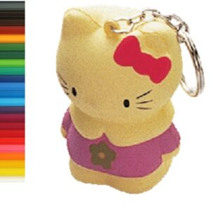 Cute Kitty Stress Ball Keychain