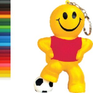 Chocolate Football Doll Stress Reliever Keychain