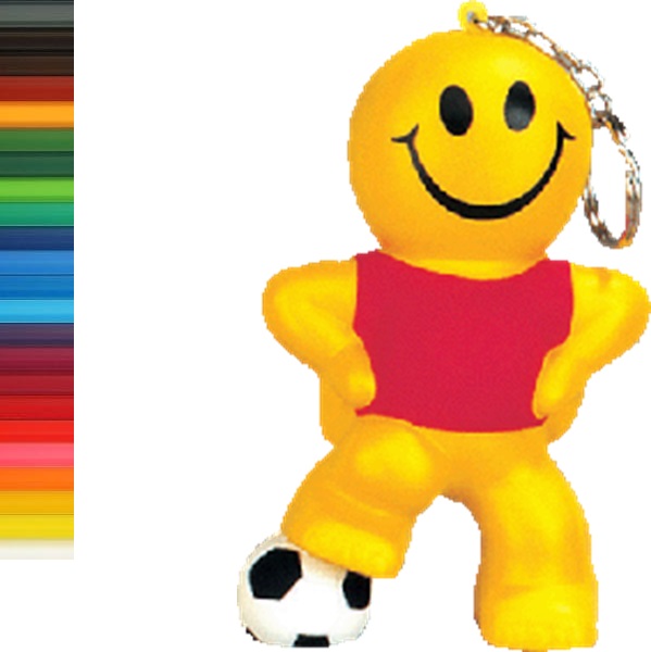 Chocolate Football Doll Stress Reliever Keychain