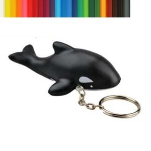 Killer Whale Stress Ball Keychain