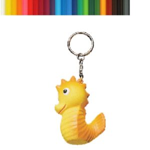 Seahorse Stress Ball Keychain