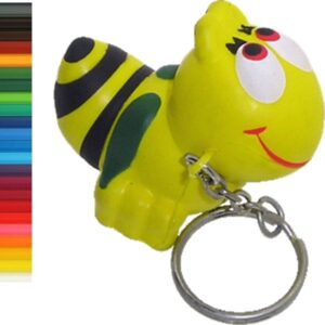 Cute Bee Stress Ball Keychain