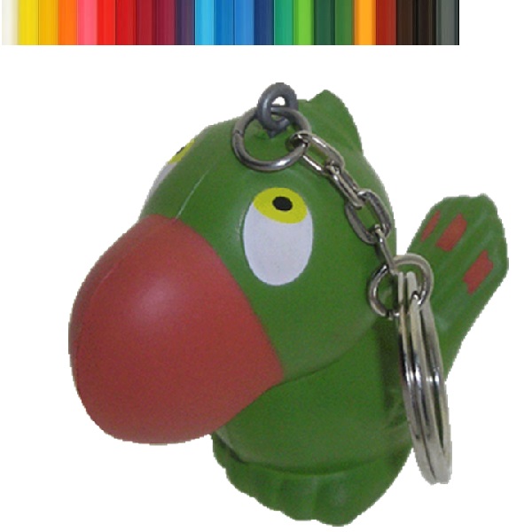 Cartoon ParrotcStress Ball Keychain
