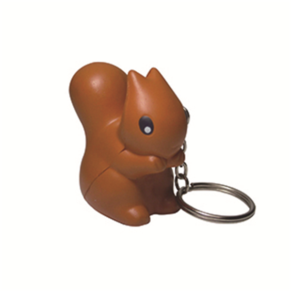 Squirrel Stress Ball Keychain