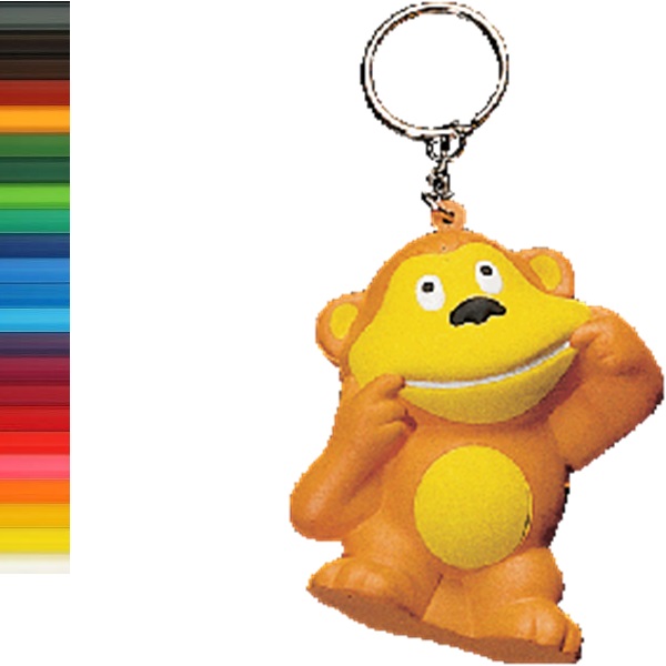 Cartoon Orangutan Stress Ball Keychain