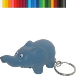 Cartoon Elephant Stress Ball Keychain