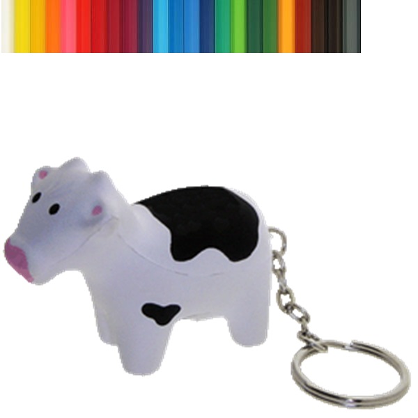 Carton Calf Stress Ball Keychain