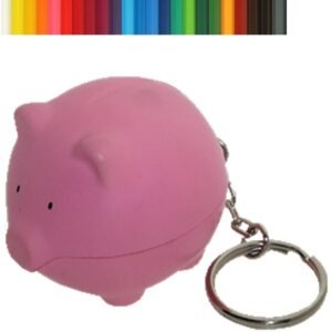 Fat Pig Stress Ball Keychain