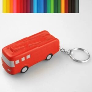 Fire Engine Stress Ball Keychain