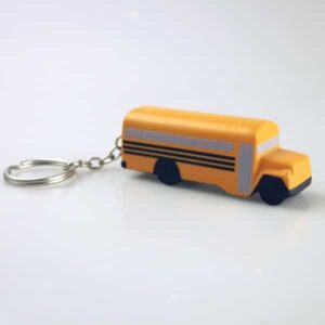 American School Bus Stress Ball Keychain