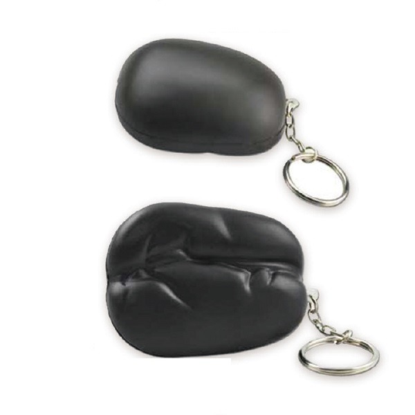 Coffee Bean Stress Ball Key Chain