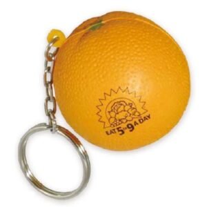Orange Stress Ball Key Chain