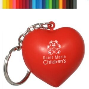 Mini Heart Stress Ball Keychain