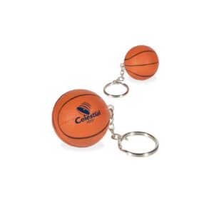 Basketball Key Ring PU Toy Stress Ball