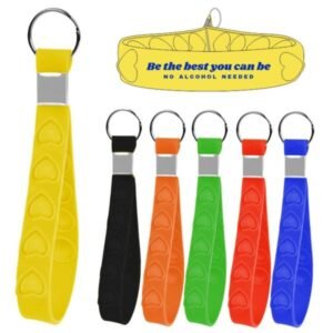 Push Pop Stress Ball Keychain