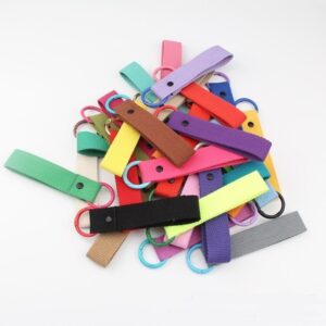 Customized Solid Color Ribbon Keychain