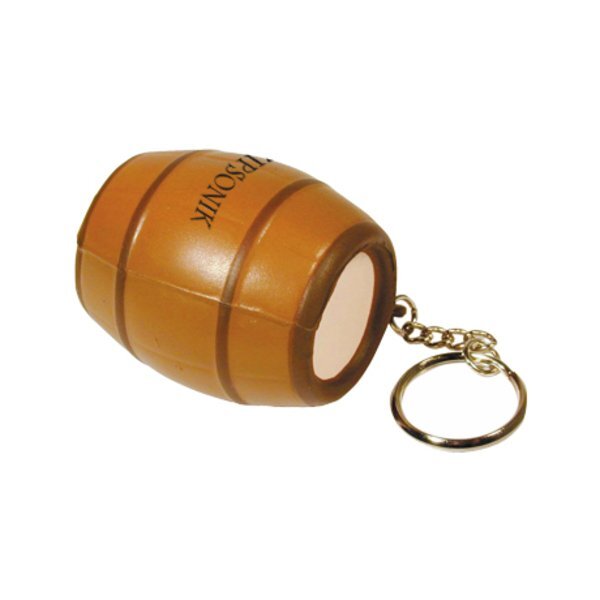 Custom Barrel Keychain Stress Ball