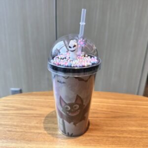 Halloween Ghost Double-Layer PS Straw Cup