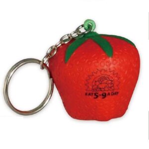 Strawberry Stress Ball Key Chain