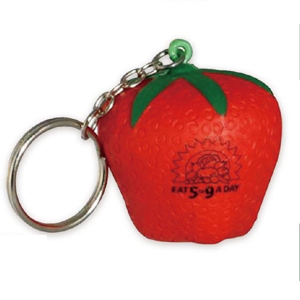 Strawberry Stress Ball Key Chain