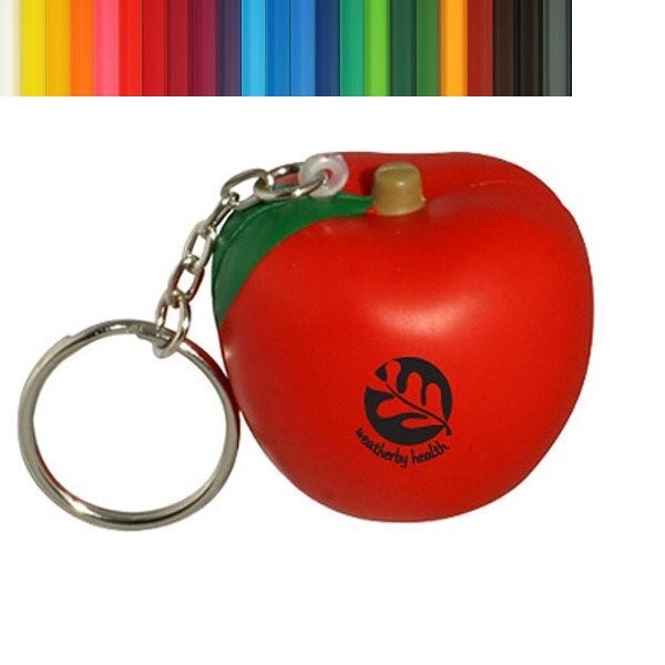 Cute Apple Stress Ball Key Chain