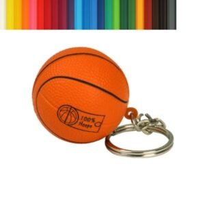 PU Basketball Stress Reliever Key Chain
